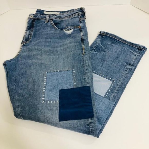 Anthropologie Blue Boyfriend Jeans - Picture 4 of 14